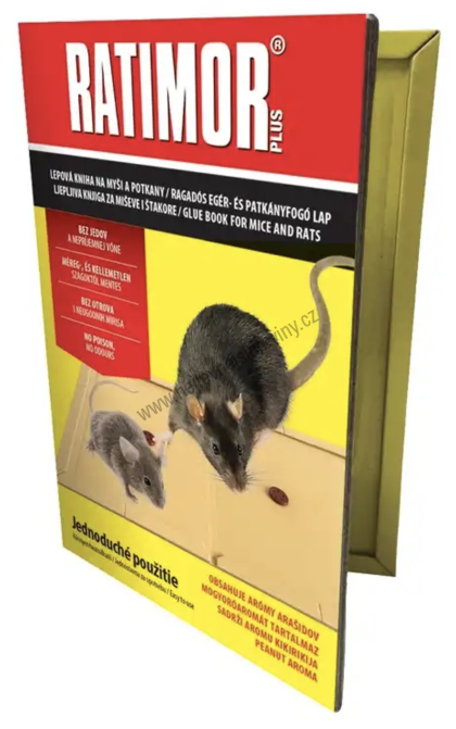 RATIMOR lepová past kniha na myši a krysy